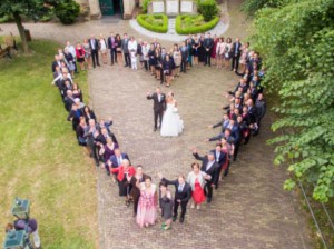 Drone Hochzeit Herz